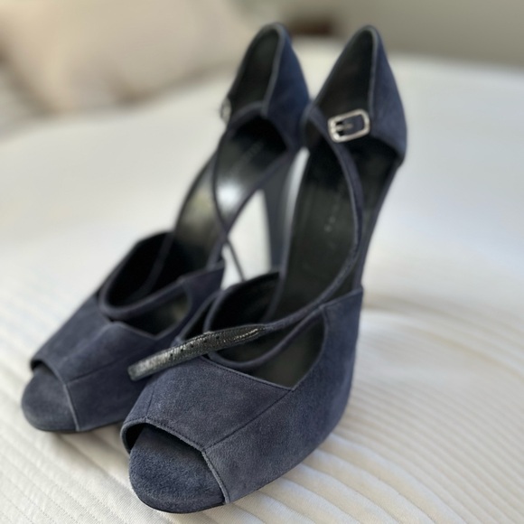 Balenciaga Peep Toe Platform with Ankle Strap - Picture 9 of 10